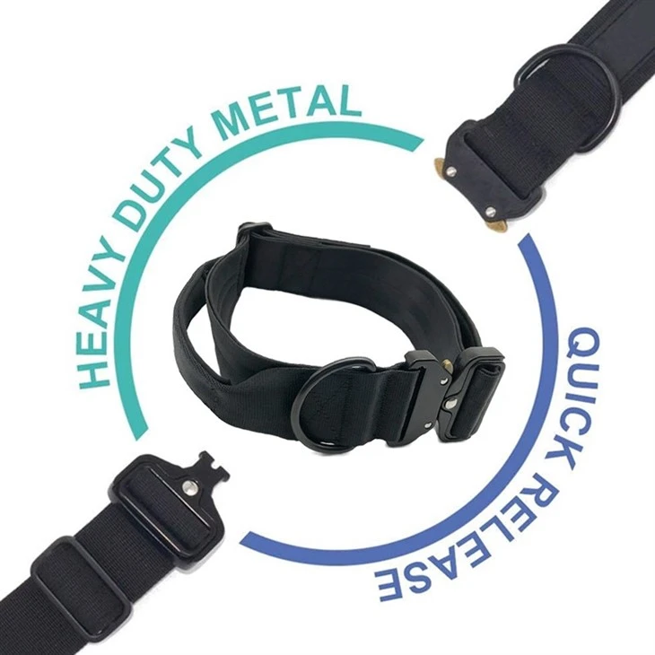 Durable outdoor dog collar with control handle